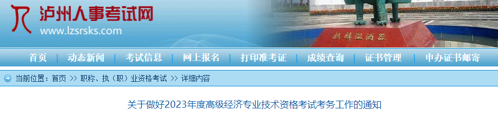 泸州人事考试网