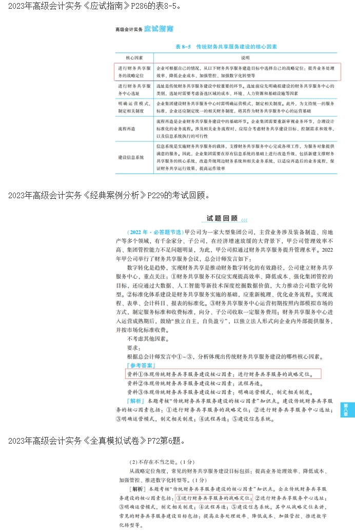 2023高级会计师考后回忆试题考点及辅导书版点评案例分析六 2023高级会计师考后回忆试题考点及辅导书版点评案例分析六