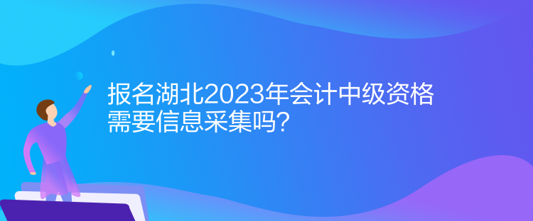 报名湖北2023年会计中级资格需要信息采集吗？