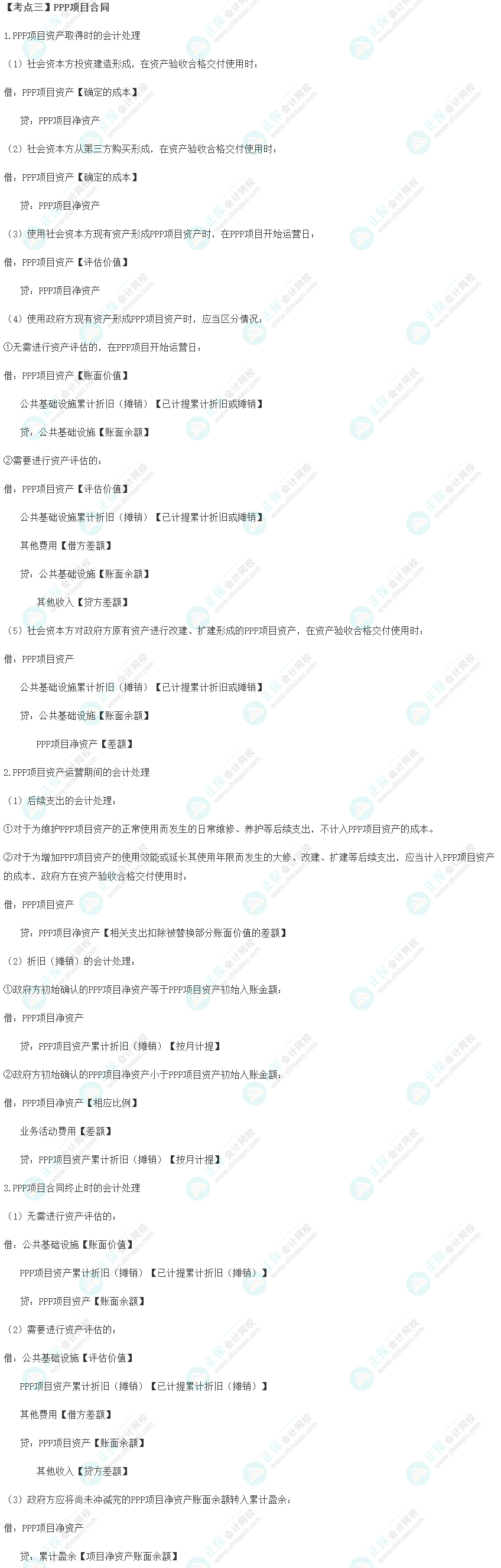 【考点三】PPP项目合同