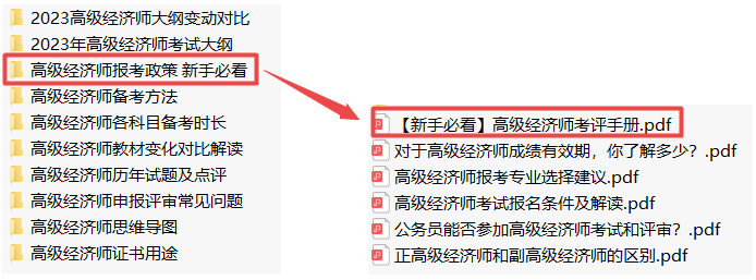 高级经济师考评手册
