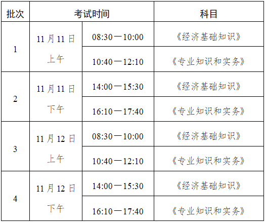 考试时间 考试时间