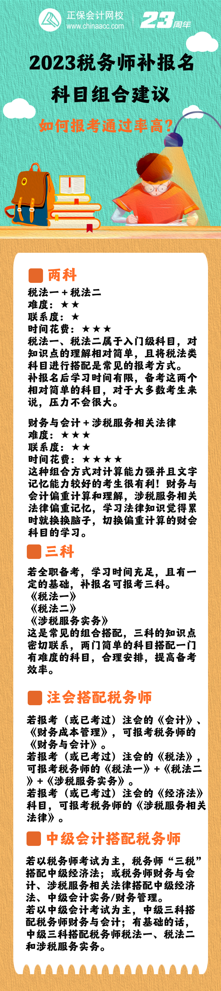 税务师补报名选哪几科先考比较好呢？