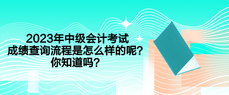 2023年中级会计考试成绩查询流程是怎么样的呢？你知道吗？