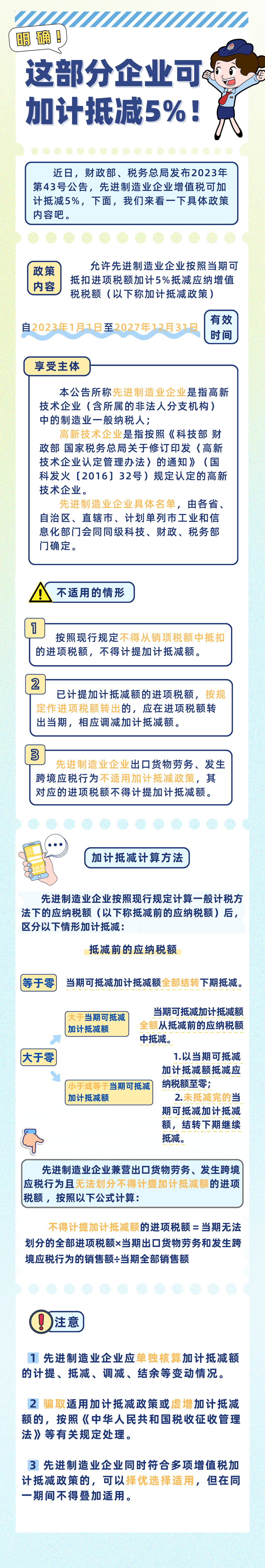 这部分企业可加计抵减5%！