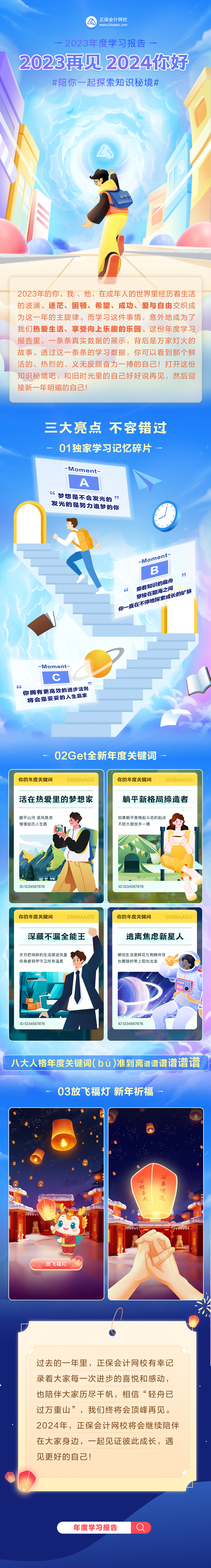 【无二维码】年度学习报告长海报