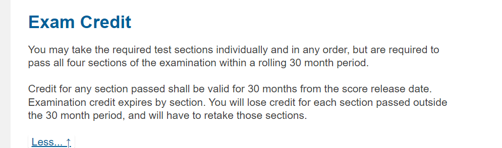 请注意：New Jersey发布通知需要30个月考过四科！