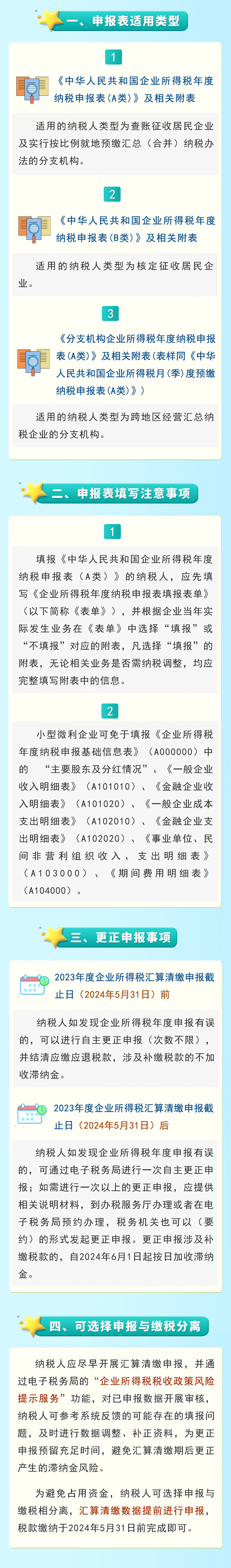 企业所得税汇算清缴申报表填写注意事项 企业所得税汇算清缴申报表填写注意事项