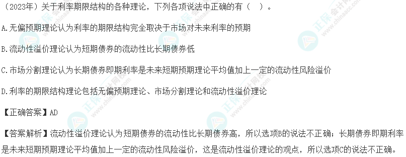 注会《财管》各章节历年考察题型整理（第3章）试题举例