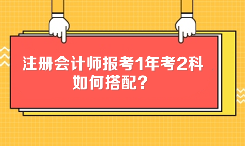 注册会计师报考1年考2科 如何搭配? 注册会计师报考1年考2科 如何搭配?