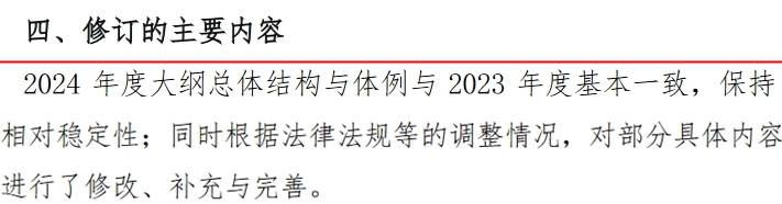 2024税务师财务与会计大纲变化