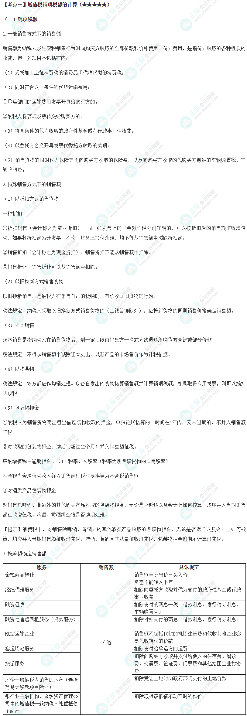 2024年注会《税法》第2章高频考点3