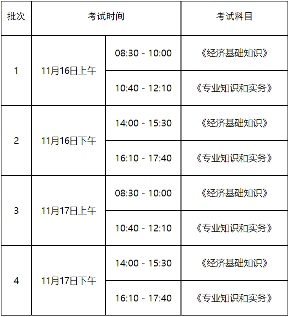 考试时间 考试时间
