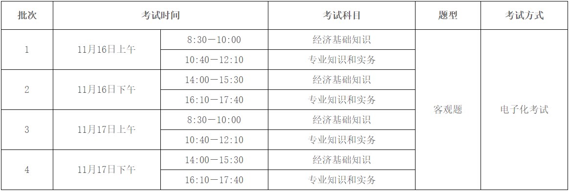 考试安排 考试安排