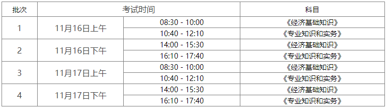 考试时间 考试时间