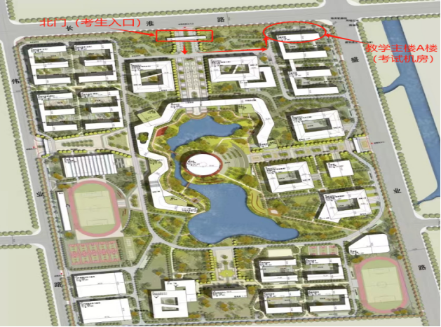 进考场路线图 进考场路线图