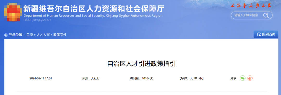 新疆-人才引进