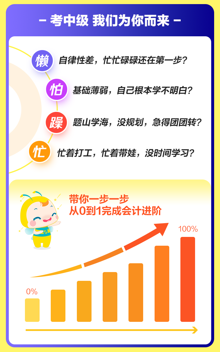 仅需￥29.9 尝鲜体验中级会计VIP夺魁班精华课程！