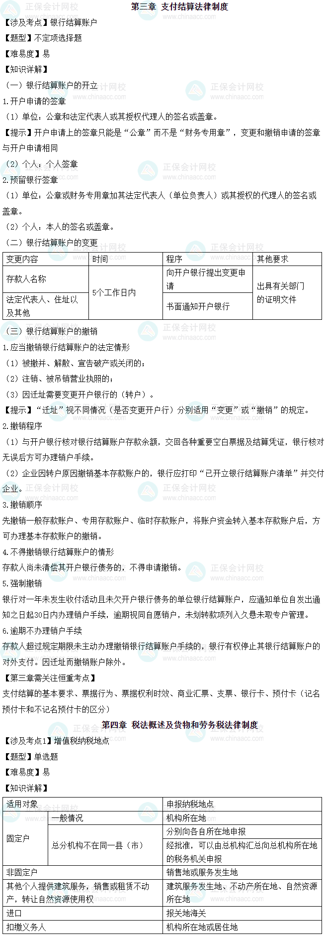 《经济法基础》考情分析（5月19日）