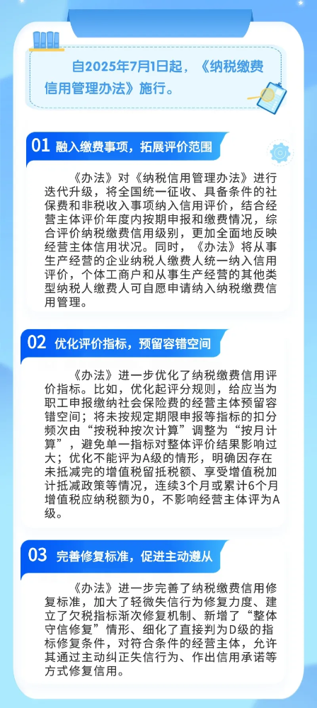 7月起，这些税费新规开始施行