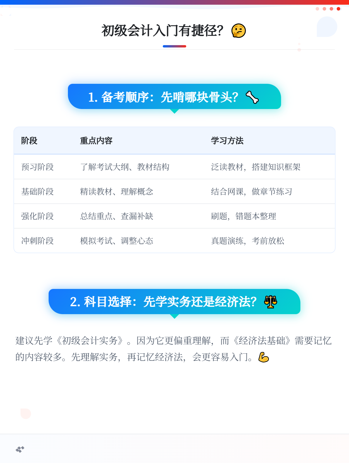 零基础考生首次备考初级会计，如何快速入门？1