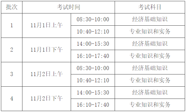 考试时间 考试时间
