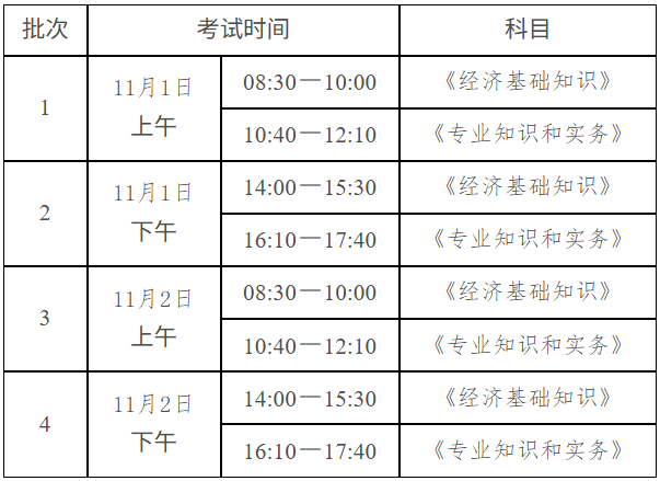 考试时间 考试时间