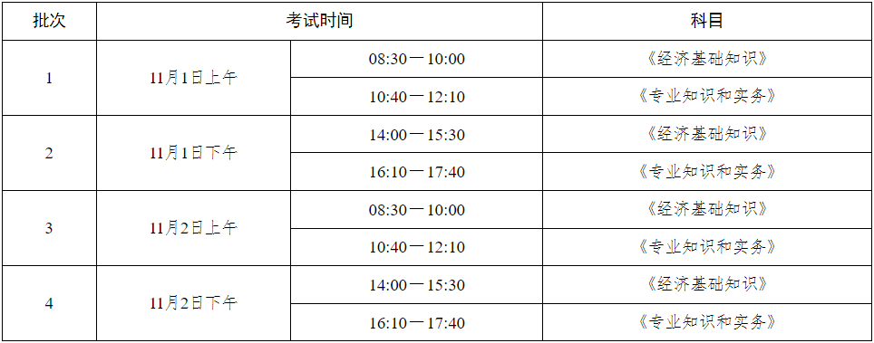 考试时间 考试时间