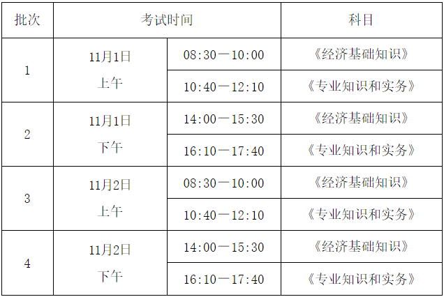 考试时间 考试时间