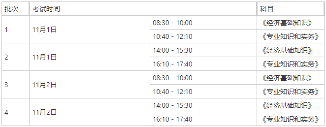 考试时间 考试时间