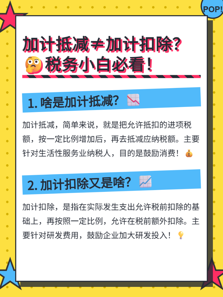 加计抵减vs加计扣除，你会区分吗？