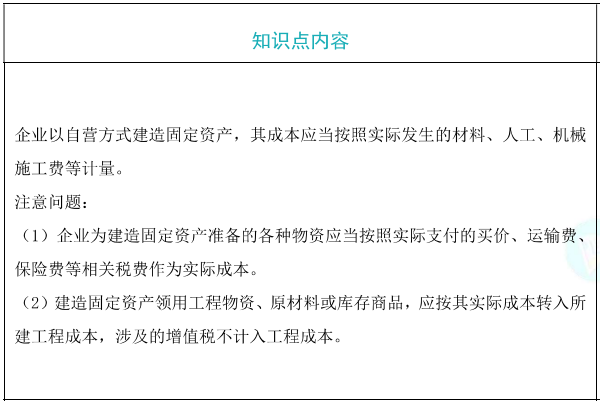 自营方式建造固定资产