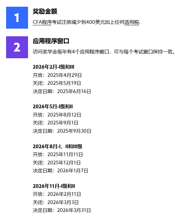 cfa奖学金2 cfa奖学金2