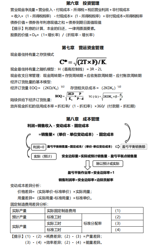 财管公式1 财管公式1