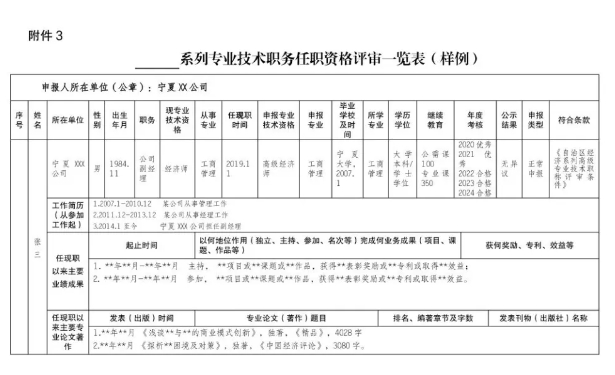 宁夏2025年经济系列、工艺美术系列职称评审工作的通知11