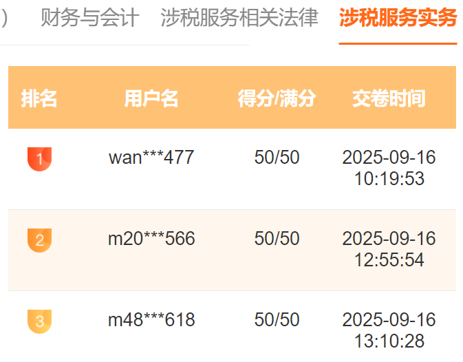 2025税务师万人模考一模火热进行中 满分、高分考霸已出现！