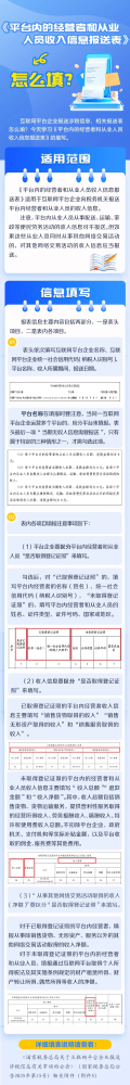 《平台内的经营者和从业人员收入信息报送表》怎么填？