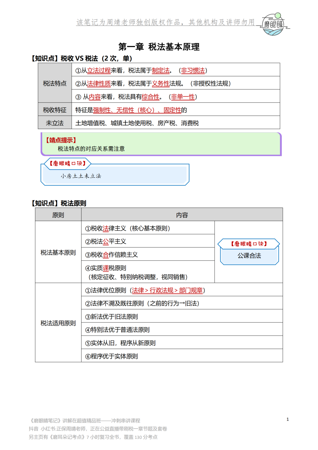 2025税务师考试前 这5科“救命讲义”狂刷3遍! 2025税务师考试前 这5科“救命讲义”狂刷3遍!