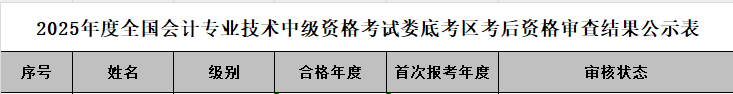 资格审核表 资格审核表
