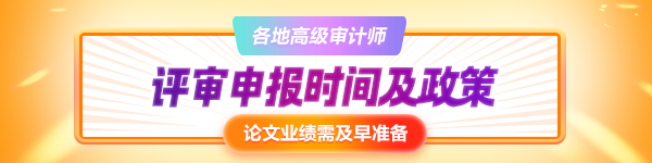 高级审计师评审