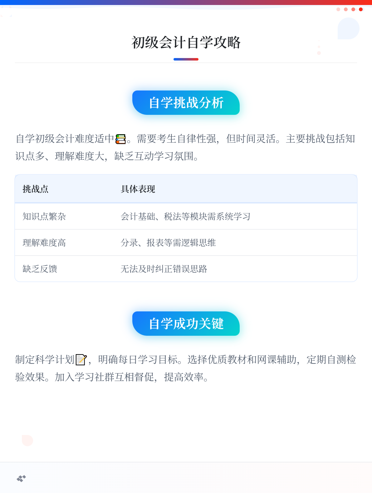 2026年初级会计考试自学难吗？1