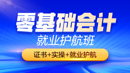 零基础会计就业护航班