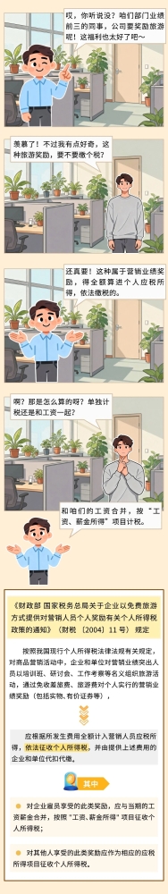 公司奖励旅游，需要缴纳个人所得税吗？