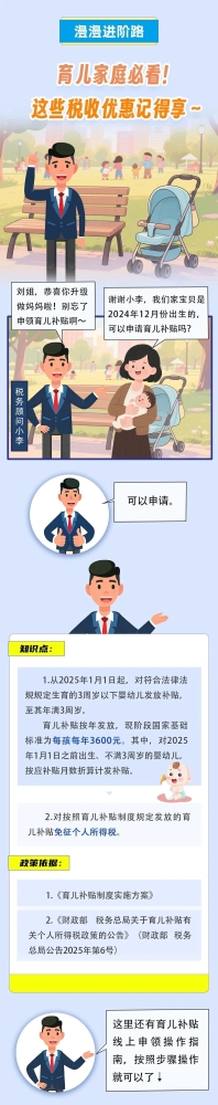 育儿家庭必看！这些税收优惠记得享~