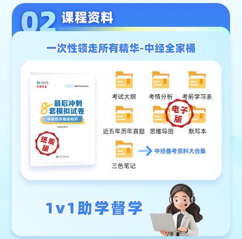 中级经济基础4天集训营,名师带学,纸质+电子资料全配齐 中级经济基础4天集训营,名师带学,纸质+电子资料全配齐