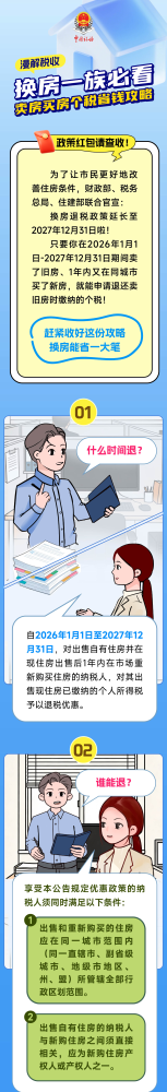 换房一族必看！卖房买房个税省钱攻略