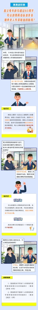 父母年龄均超过60周岁，可以按照两倍标准享受赡养老人专项附加扣除吗？