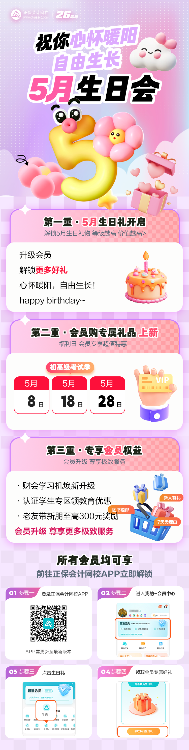 5月生日长海报