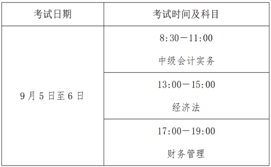 考试时间
