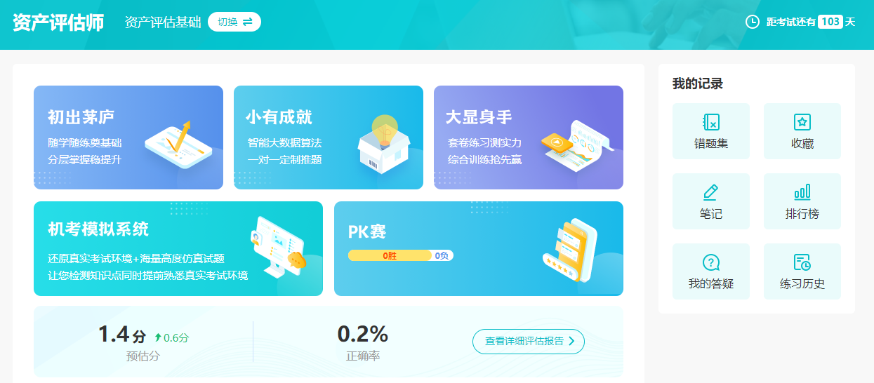 课程开通 | 2026评估师AI题刷刷课程已开通！
